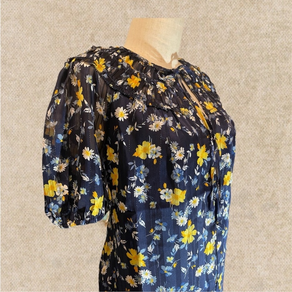 🎁Anthropologie Current Air Smocked Blouse - New🎁 - Picture 3 of 7